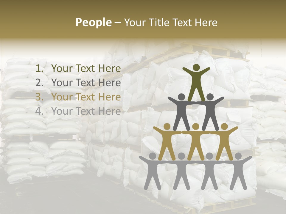 Sack Storage Crate PowerPoint Template