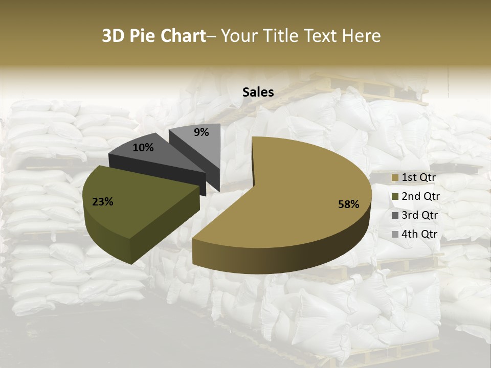 Sack Storage Crate PowerPoint Template