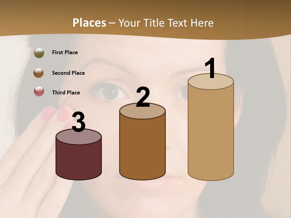 Attractive Mother Face PowerPoint Template