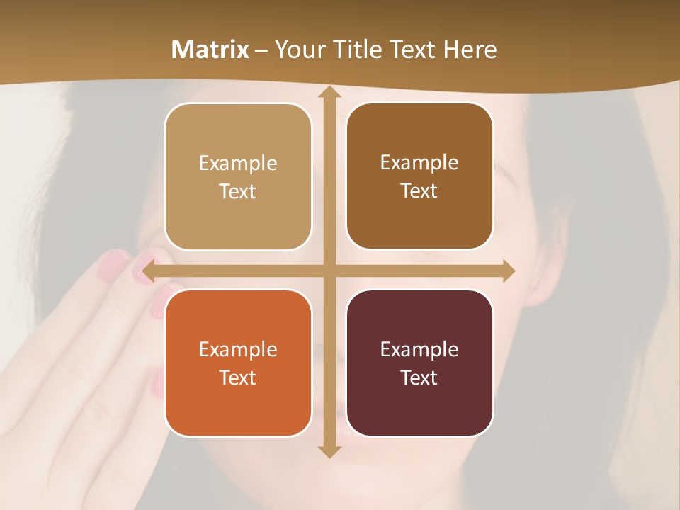 Attractive Mother Face PowerPoint Template