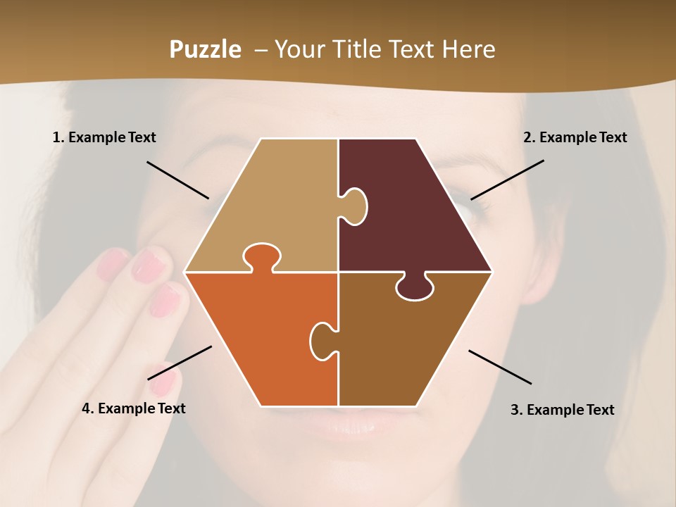 Attractive Mother Face PowerPoint Template