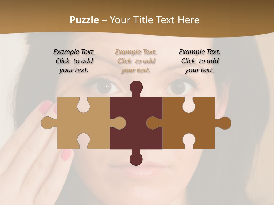 Attractive Mother Face PowerPoint Template