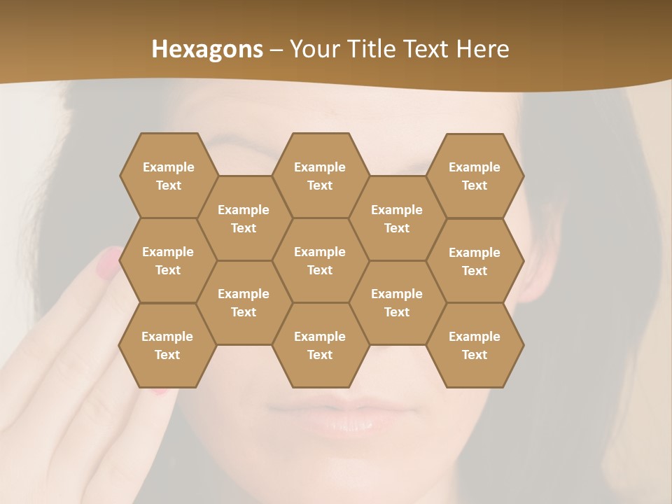 Attractive Mother Face PowerPoint Template