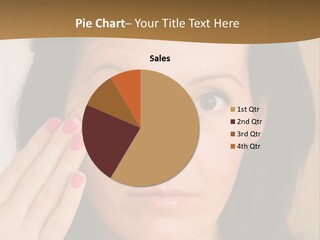 Attractive Mother Face PowerPoint Template