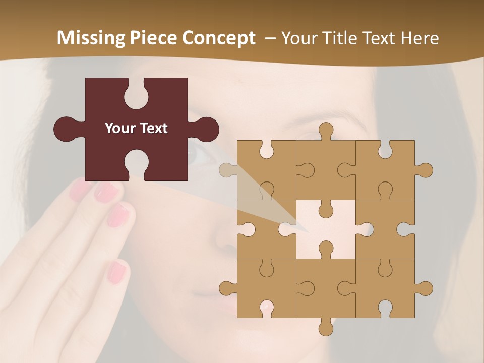 Attractive Mother Face PowerPoint Template