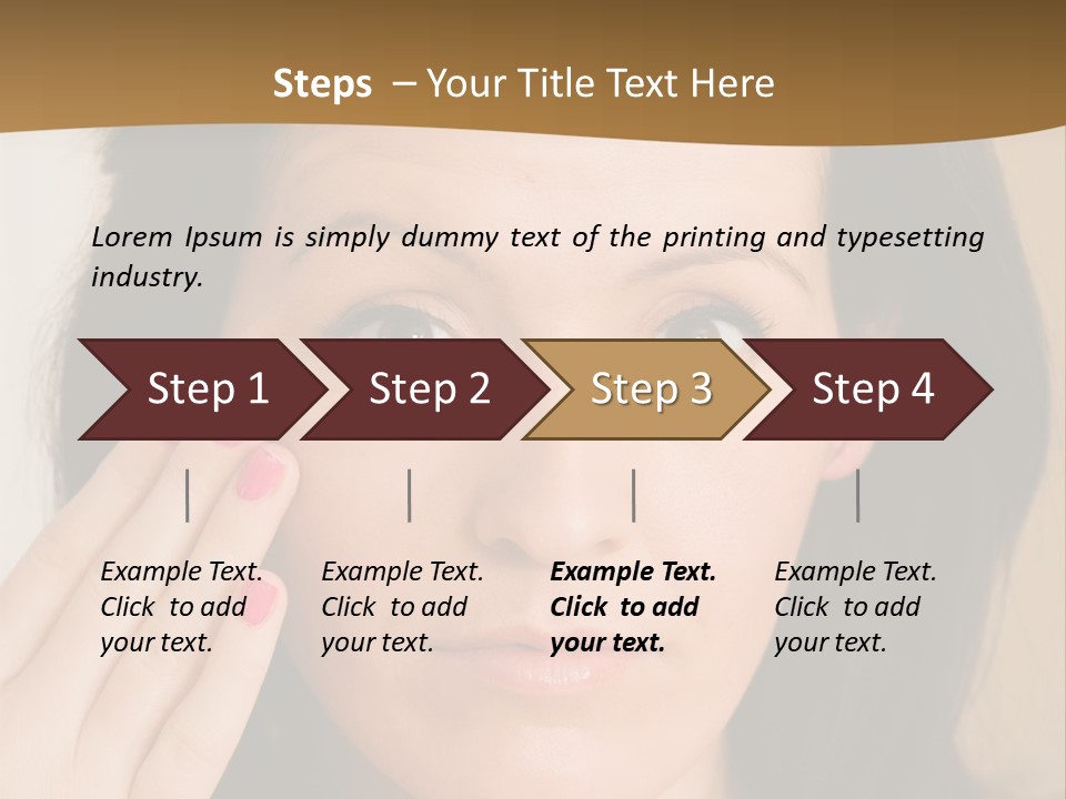 Attractive Mother Face PowerPoint Template