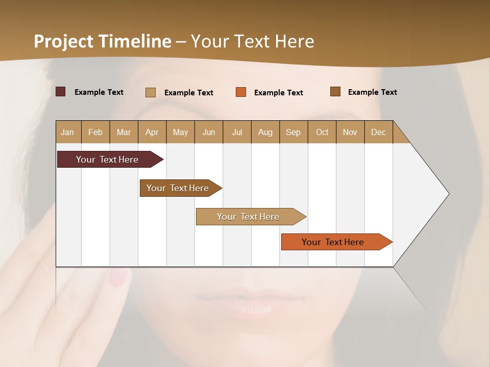 Attractive Mother Face PowerPoint Template