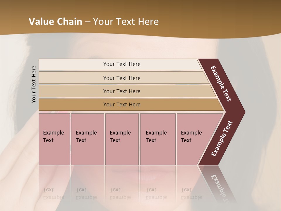 Attractive Mother Face PowerPoint Template