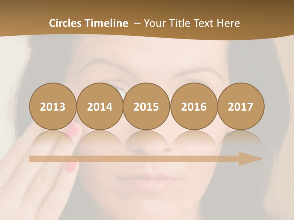 Attractive Mother Face PowerPoint Template