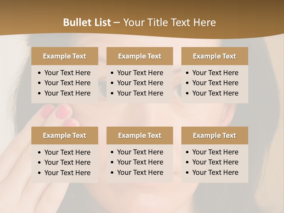 Attractive Mother Face PowerPoint Template