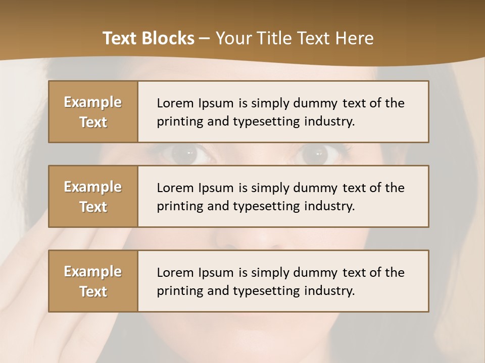 Attractive Mother Face PowerPoint Template