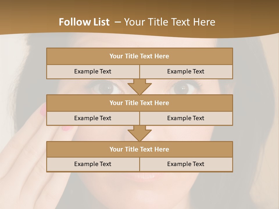 Attractive Mother Face PowerPoint Template
