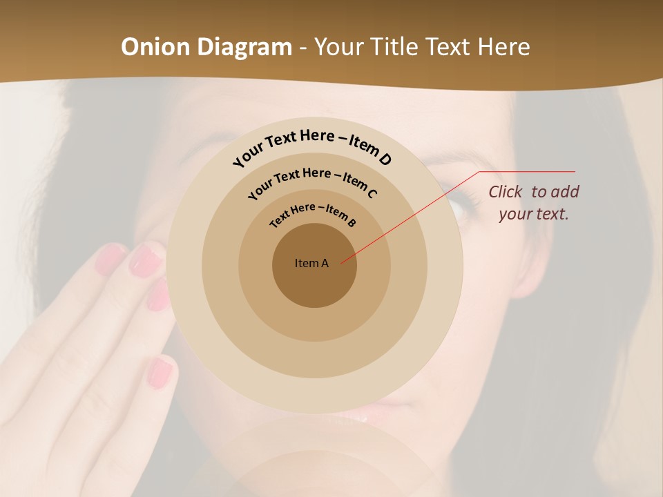 Attractive Mother Face PowerPoint Template