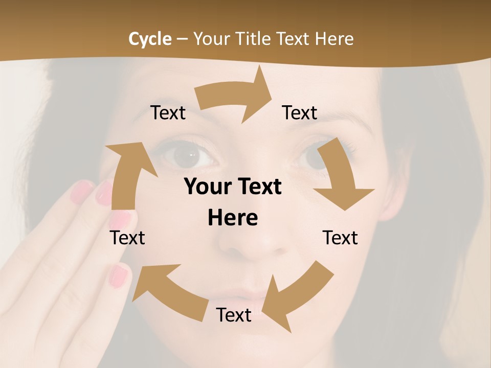 Attractive Mother Face PowerPoint Template