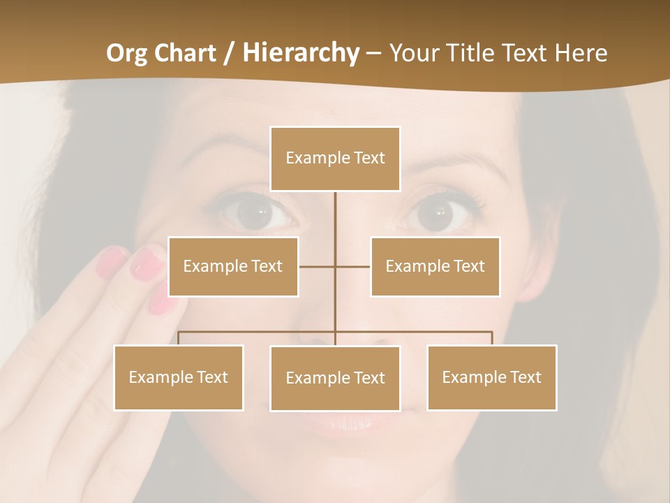 Attractive Mother Face PowerPoint Template