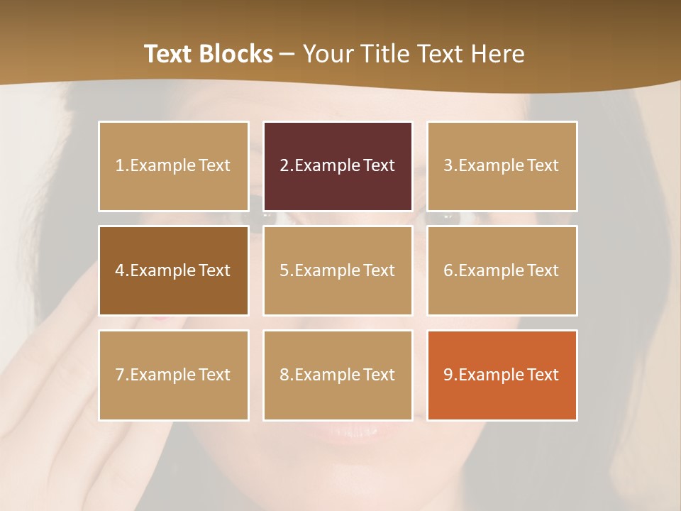 Attractive Mother Face PowerPoint Template