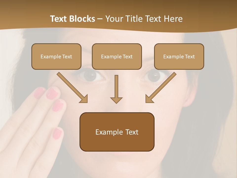 Attractive Mother Face PowerPoint Template