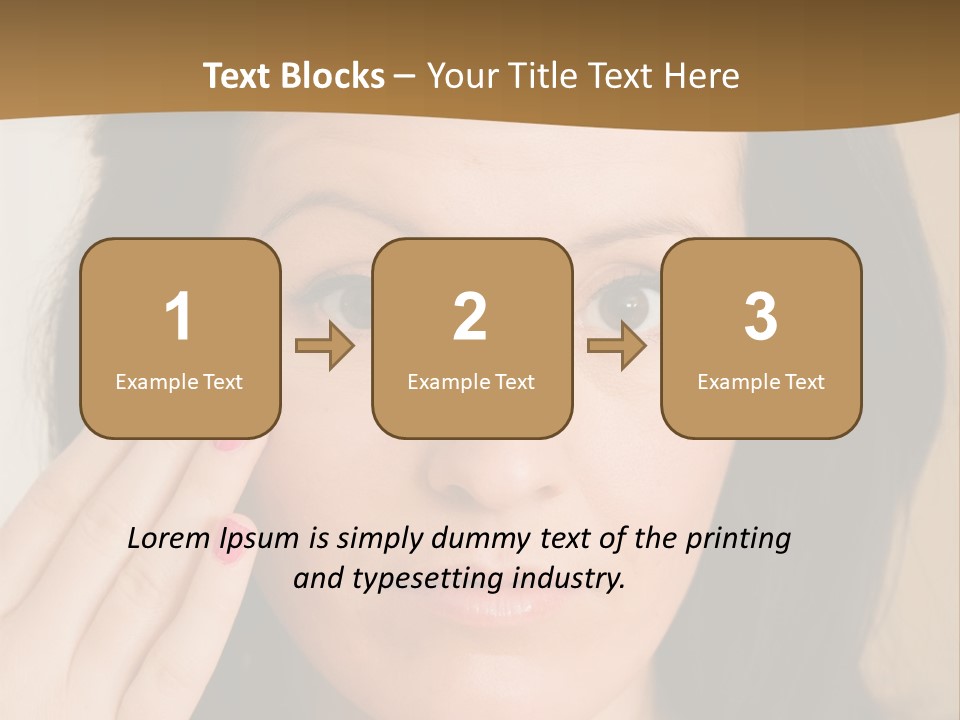 Attractive Mother Face PowerPoint Template