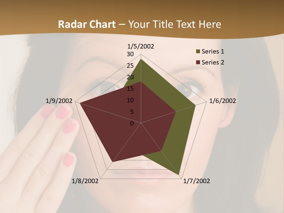 Attractive Mother Face PowerPoint Template