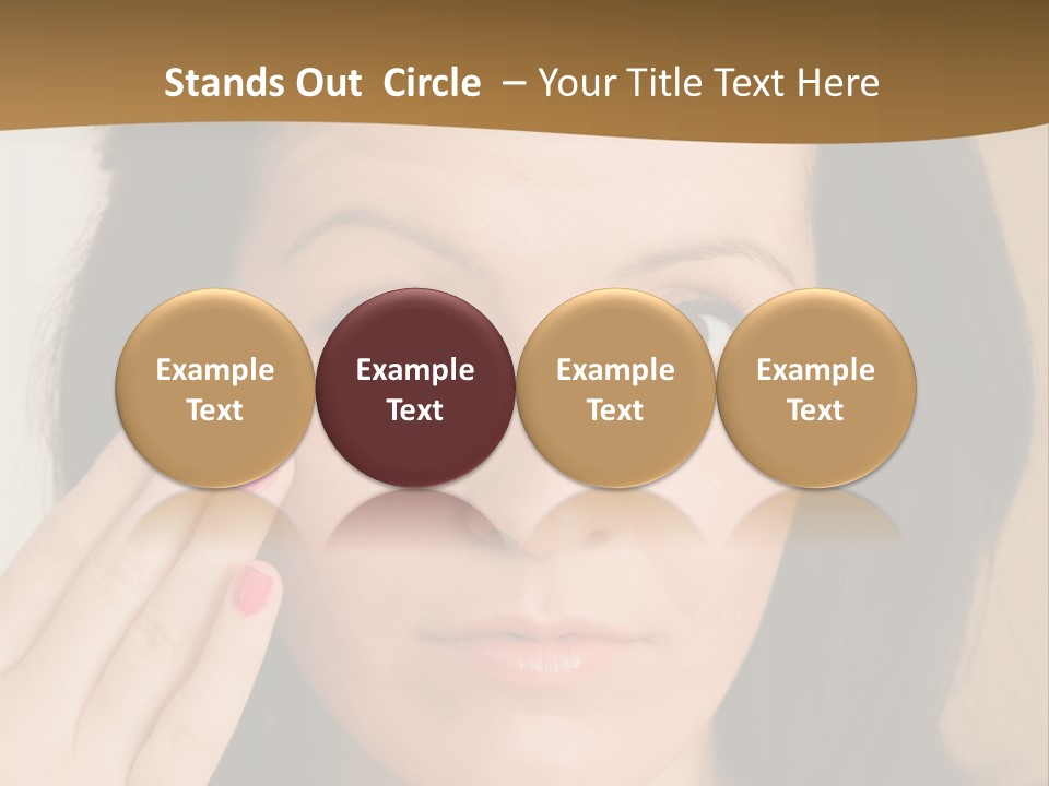 Attractive Mother Face PowerPoint Template