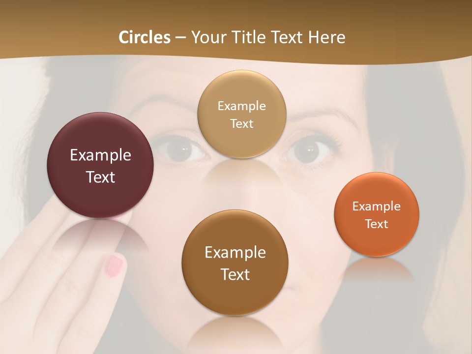 Attractive Mother Face PowerPoint Template