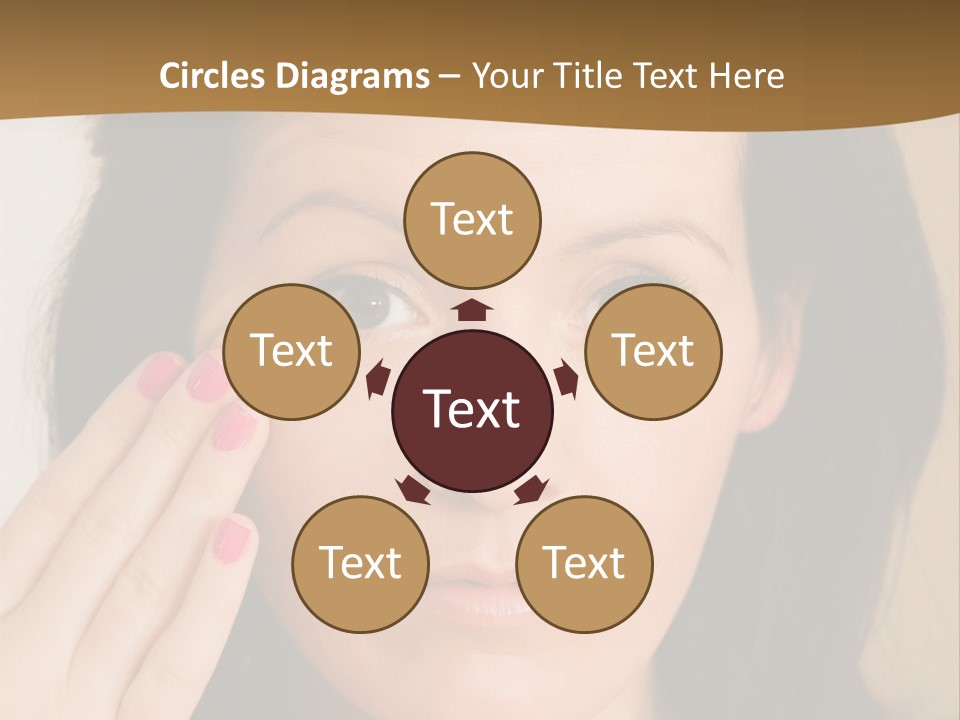 Attractive Mother Face PowerPoint Template