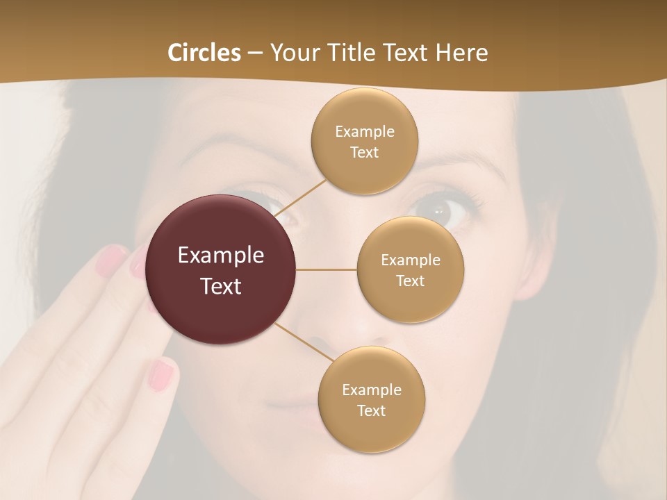 Attractive Mother Face PowerPoint Template