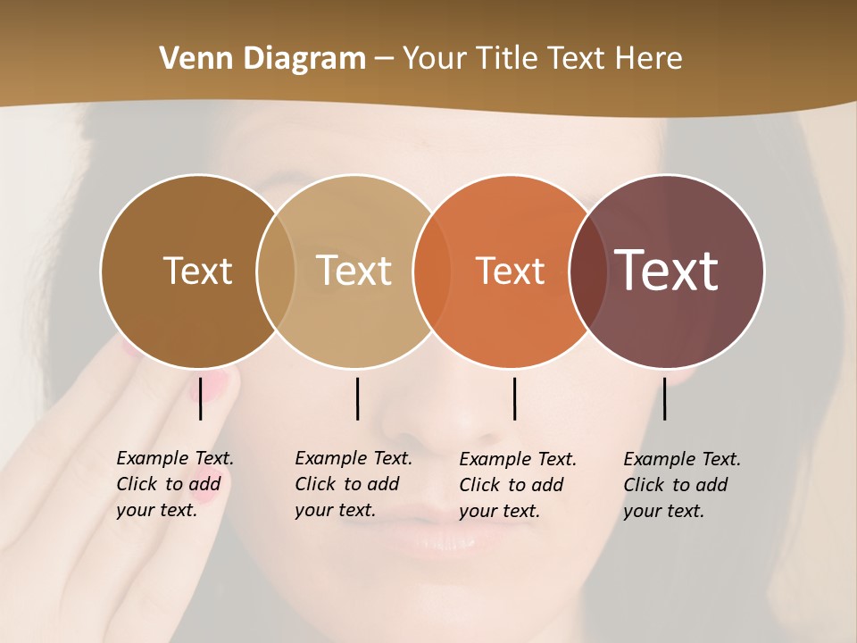 Attractive Mother Face PowerPoint Template