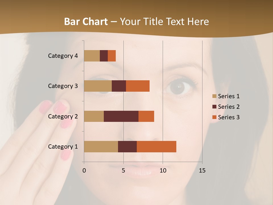 Attractive Mother Face PowerPoint Template