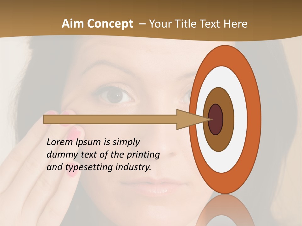 Attractive Mother Face PowerPoint Template