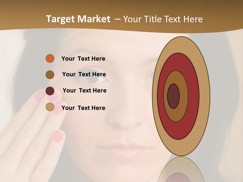 Attractive Mother Face PowerPoint Template