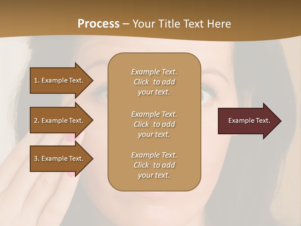 Attractive Mother Face PowerPoint Template