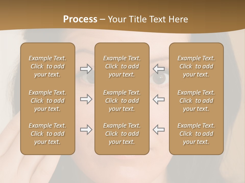 Attractive Mother Face PowerPoint Template