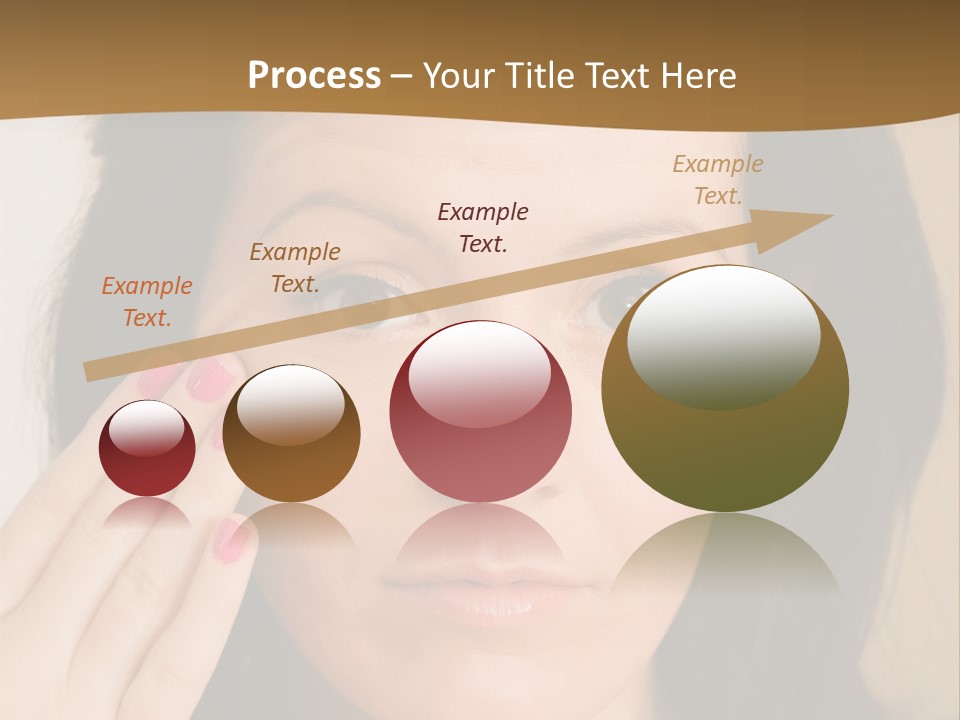 Attractive Mother Face PowerPoint Template