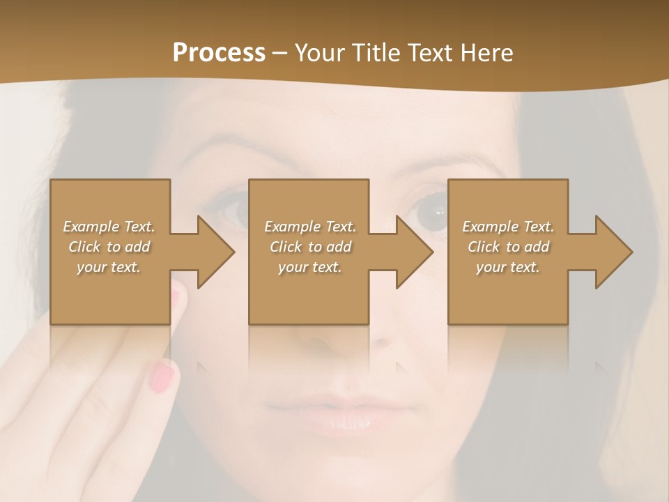Attractive Mother Face PowerPoint Template