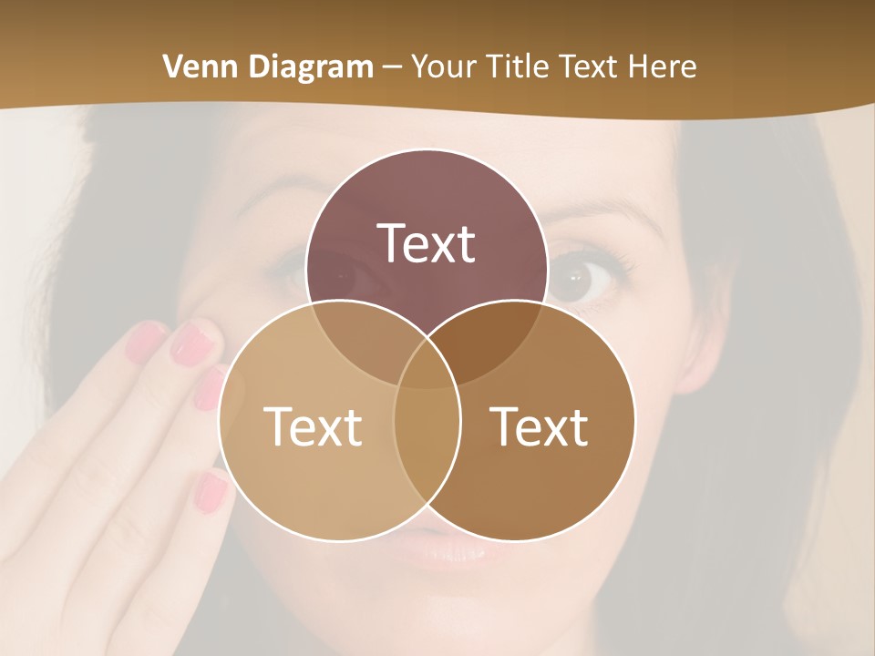 Attractive Mother Face PowerPoint Template