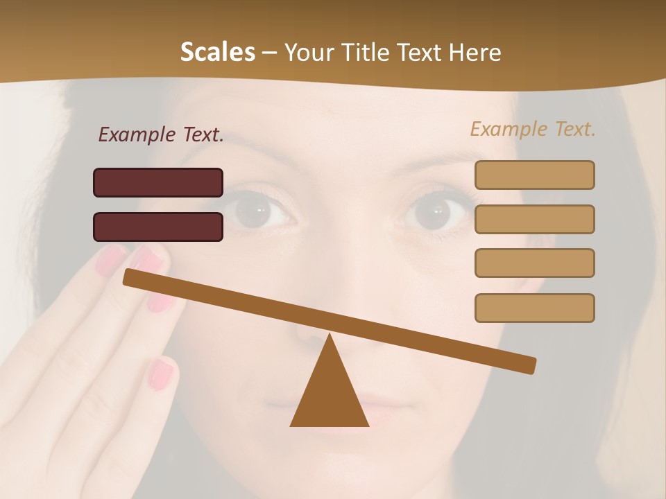 Attractive Mother Face PowerPoint Template