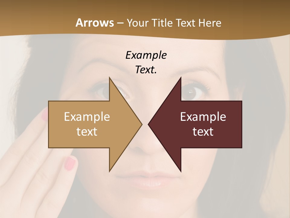 Attractive Mother Face PowerPoint Template