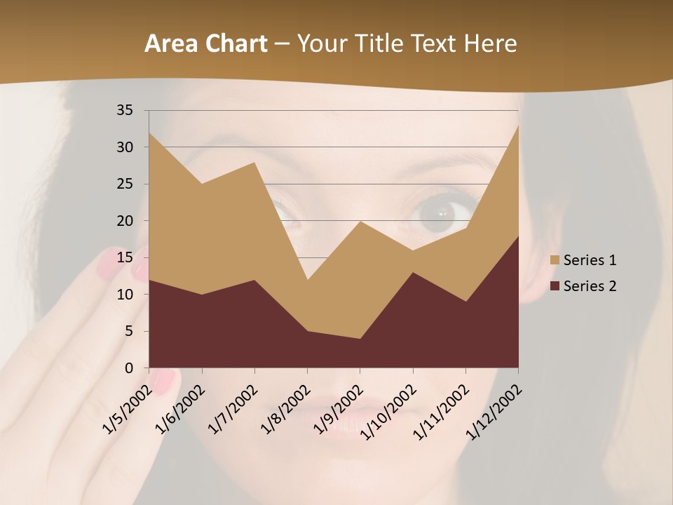 Attractive Mother Face PowerPoint Template