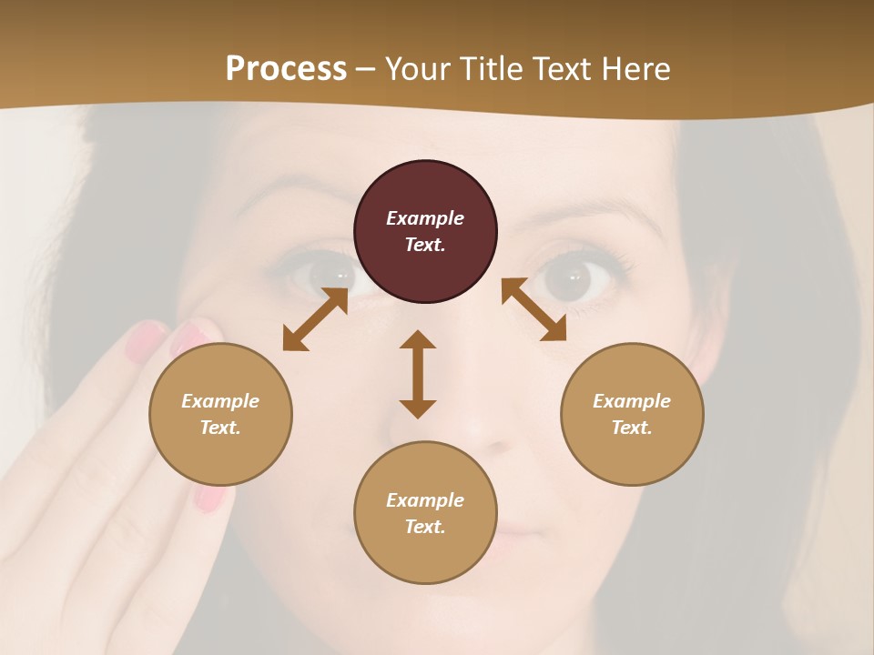 Attractive Mother Face PowerPoint Template