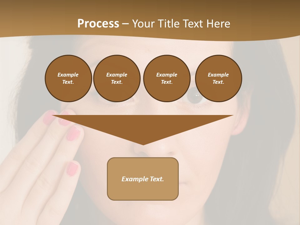 Attractive Mother Face PowerPoint Template