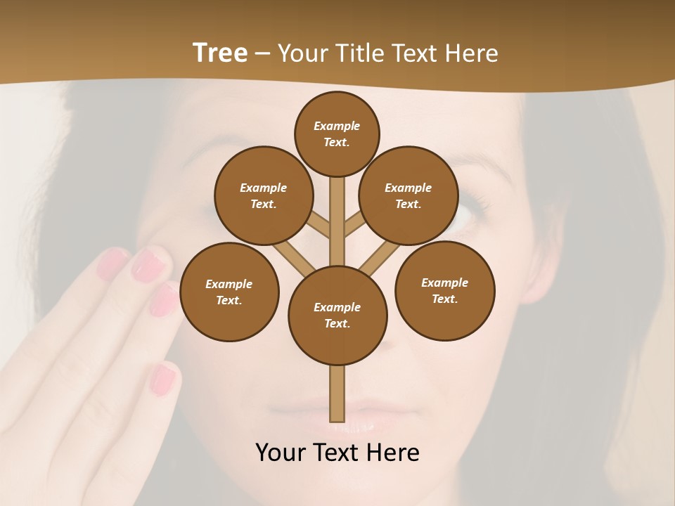 Attractive Mother Face PowerPoint Template