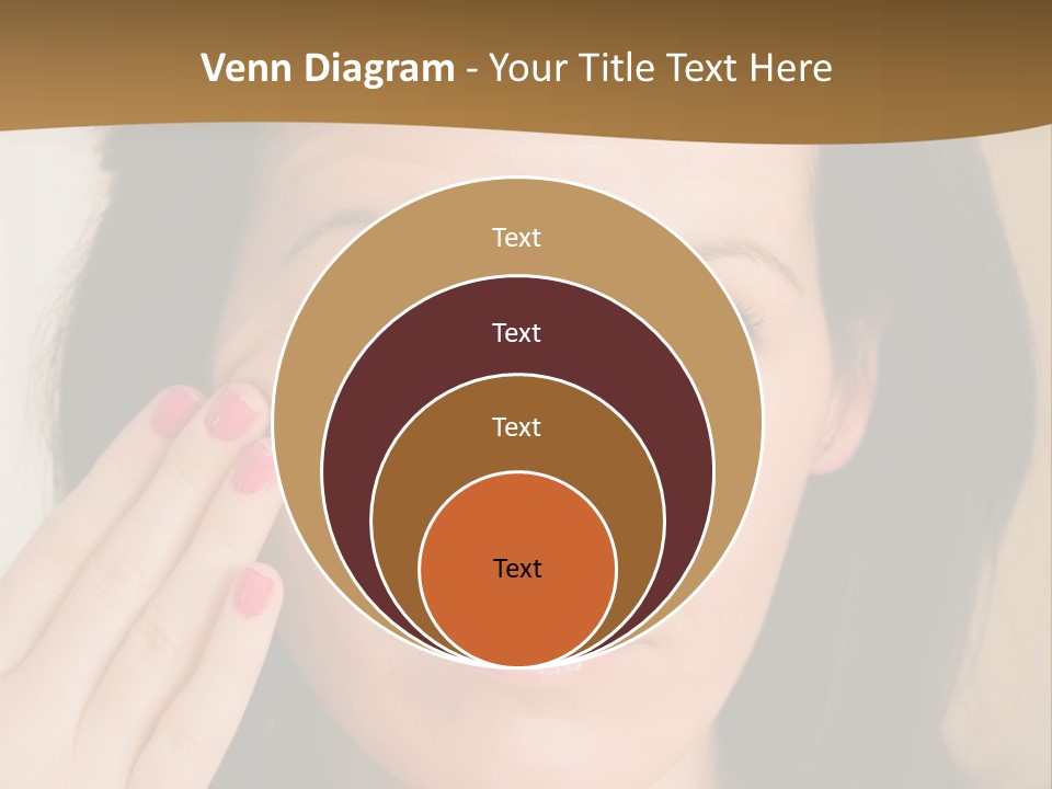 Attractive Mother Face PowerPoint Template