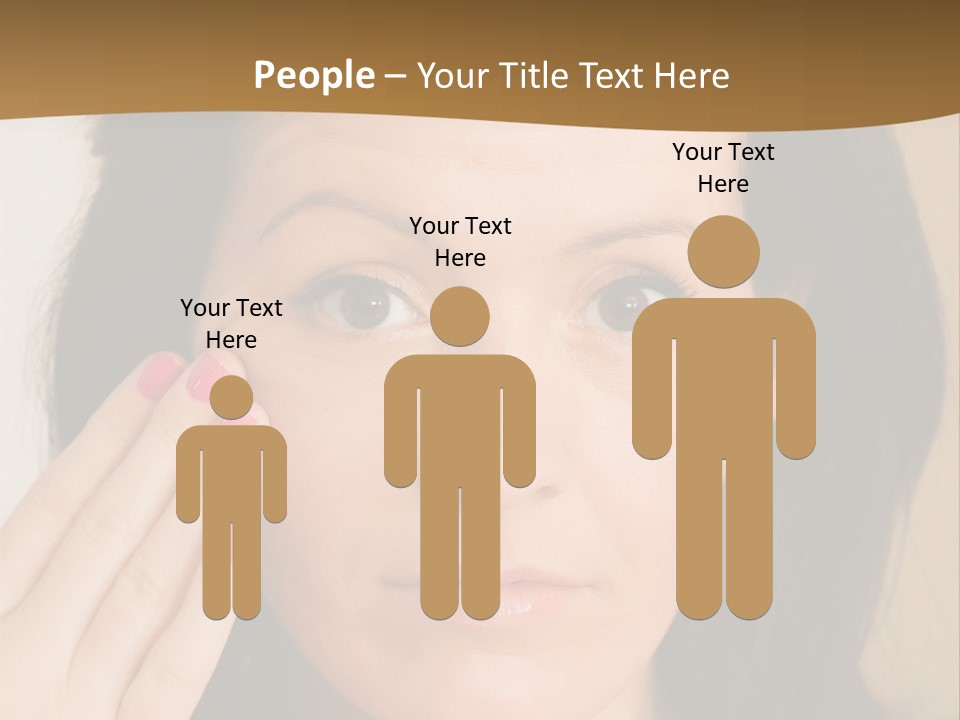 Attractive Mother Face PowerPoint Template