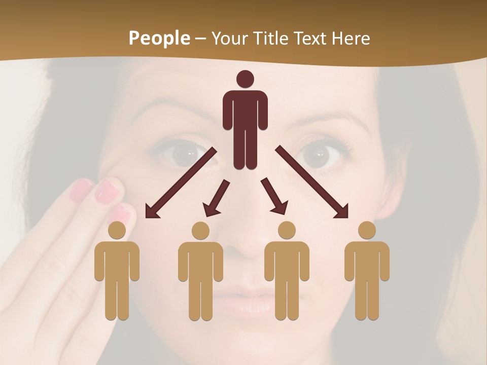 Attractive Mother Face PowerPoint Template