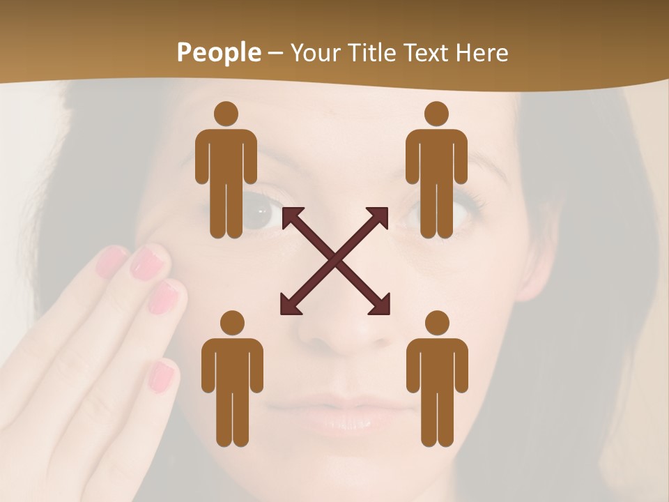 Attractive Mother Face PowerPoint Template