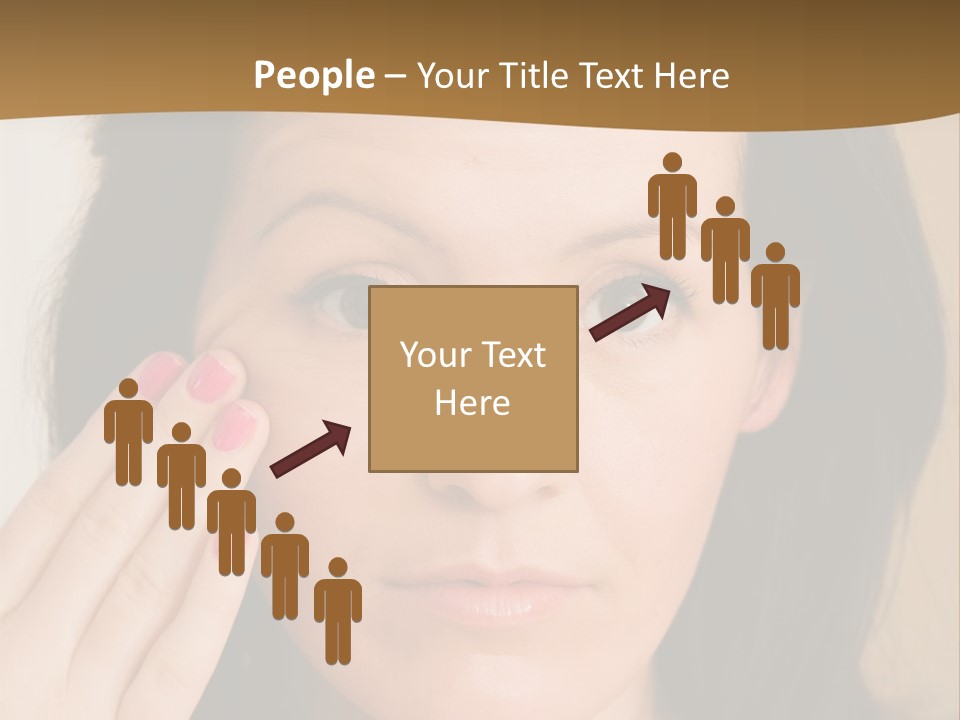 Attractive Mother Face PowerPoint Template