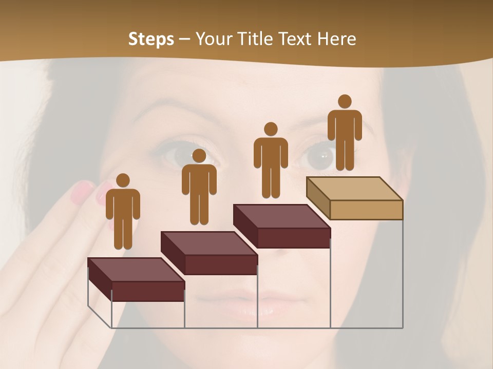 Attractive Mother Face PowerPoint Template