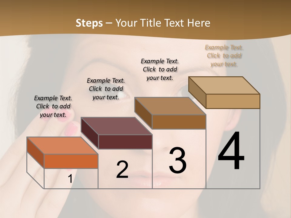 Attractive Mother Face PowerPoint Template