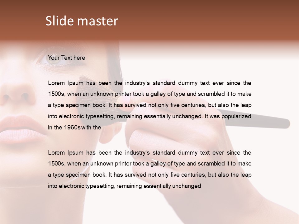 Smiling Powder Blush PowerPoint Template